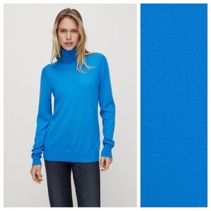 Massimo Dutti Electric Blue Turtleneck Sweater